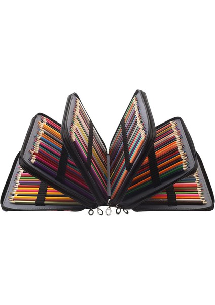 2x 250 Yuvaları Renkli Kalem Kutusu Organizatör Fermuarlı Büyük Kapasiteli Kalem Tutucu Çanta Öğrenci Veya Sanatçı Için A (Yurt Dışından) fiyatları