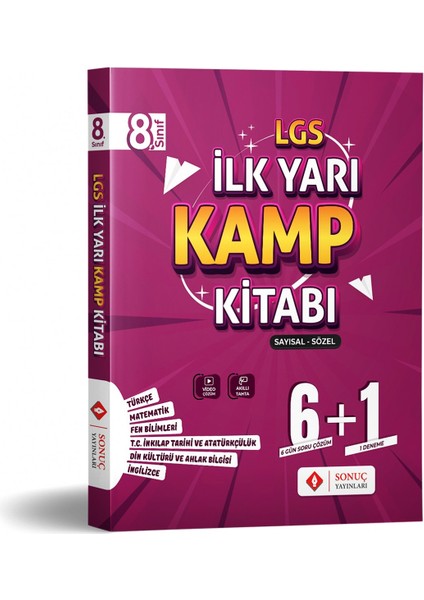 8. Sınıf LGS İlk Yarı Kamp Kitabı