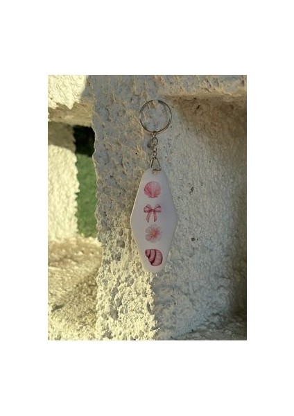 Pembe Motel Anahtarlık