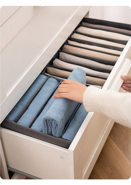 Kot Pantolon Için 12 Adet Çekmece Kutuları-Gömlek Saklama Kutuları Organizatör Dolap Dolap Çekmeceler Organizatör 7 Izgaralar S (Yurt Dışından) fiyatları