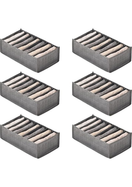 Kot Pantolon Için 12 Adet Çekmece Kutuları-Gömlek Saklama Kutuları Organizatör Dolap Dolap Çekmeceler Organizatör 7 Izgaralar S (Yurt Dışından) indirimleri