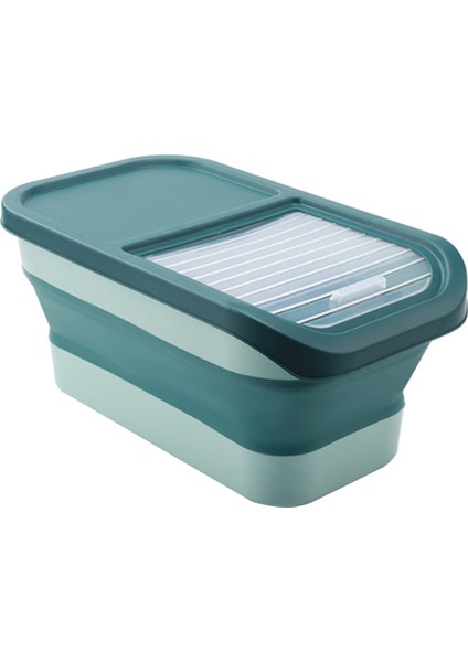 4x Büyük Kapasiteli Katlanabilir Pirinç Kovası Mutfak Ev Böcek Geçirmez Tahıl Saklama Kutusu Tahıl Organizatör Konteyner Yeşil (Yurt Dışından) fiyatları