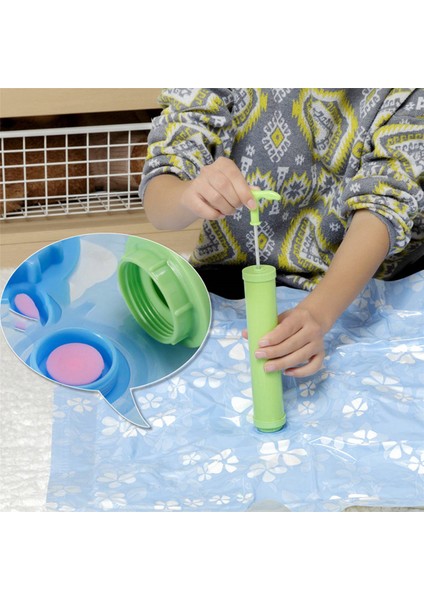 22 Adet Kalınlaşmış Vakumlu Saklama Çantası Kumaş Sıkıştırma Çantası Yeniden Kullanılabilir Battaniye Elbise Yorgan Organizatör El Pompası ile (Yurt Dışından)