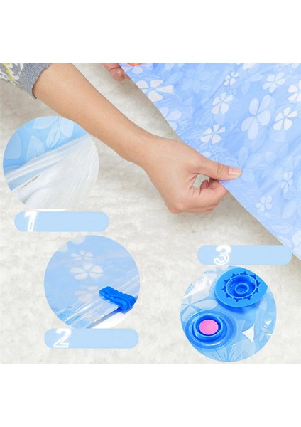 22 Adet Kalınlaşmış Vakumlu Saklama Çantası Kumaş Sıkıştırma Çantası Yeniden Kullanılabilir Battaniye Elbise Yorgan Organizatör El Pompası ile (Yurt Dışından) indirimleri