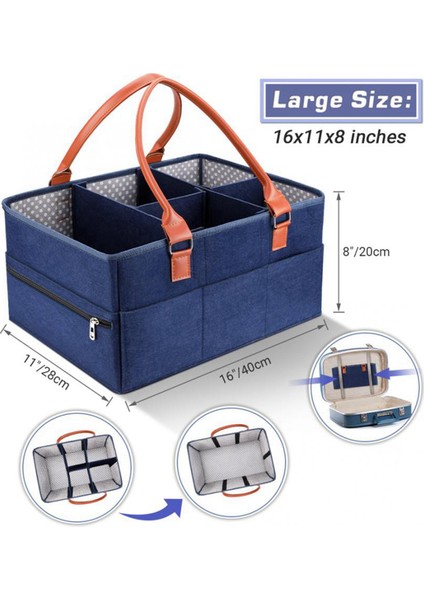 2x Bebek Bezi Organizatör Taşınabilir Tutucu Çanta Değiştirme Masası Araba Mumya Bebek Bezi Çantası Kreş Essentials Depolama (Yurt Dışından) fırsatları