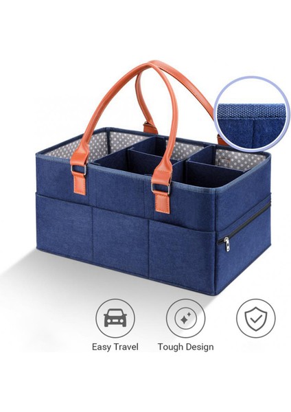 2x Bebek Bezi Organizatör Taşınabilir Tutucu Çanta Değiştirme Masası Araba Mumya Bebek Bezi Çantası Kreş Essentials Depolama (Yurt Dışından) indirimleri