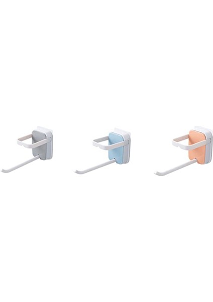 3 Pcs Duvara Monte Elbise Askısı Organizatör Depolama Rafı (Yurt Dışından)