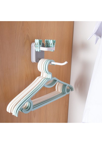 3 Pcs Duvara Monte Elbise Askısı Organizatör Depolama Rafı (Yurt Dışından)