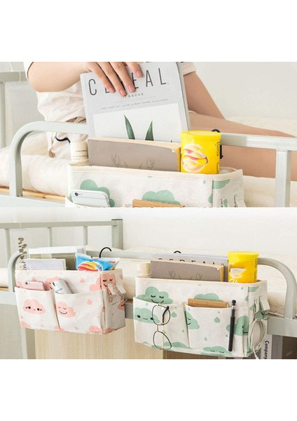 Başucu Organizatör Cep, 2 Adet Asılı Saklama Çantası, Başucu Için, Ev Yatak Rayları/kanepe/okul Yurdu Için (Yurt Dışından) indirimleri