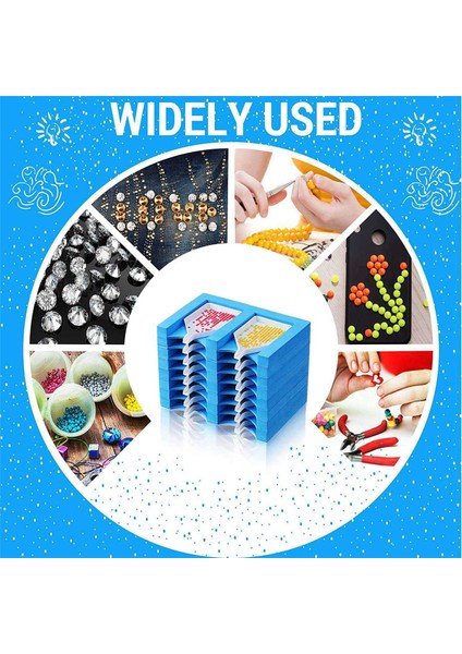 2x 16 Yuvalı Tepsi Düzenleyici Aksesuarları Tepsi Alet Setleri Organizatör Mavi (Yurt Dışından) fırsatları