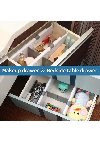 Ayarlanabilir Çekmece Bölücüler Organizatörler - Mutfak, Şifonyer, Yatak Odası Için Genişletilebilir Çekmece Düzenleme Ayırıcıları, 9'lu Paket (Yurt Dışından) fırsatları