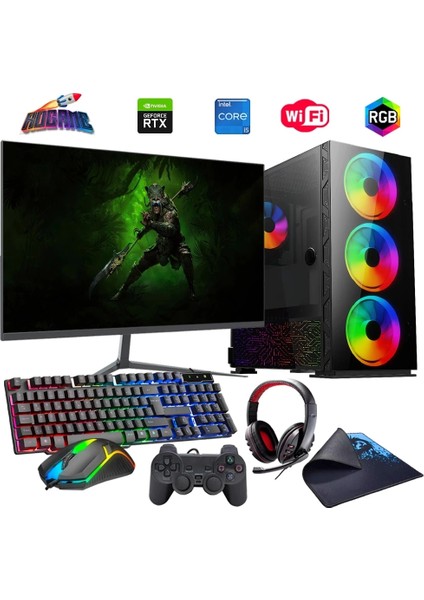 I5 13400F 16GB Ddr4 480SSD 12GB RTX3060 27" 165Hz Mon. Oyun Bilgisayarı (Gaming Set)