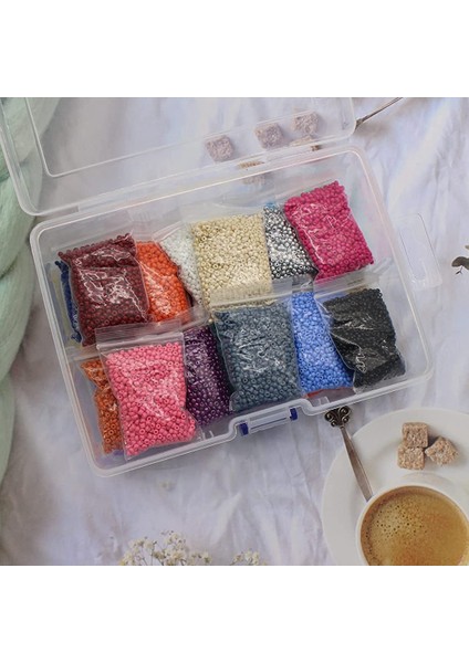 6 Adet Şeffaf Plastik Organizatör Kutusu, Kaplar Saklama Kutusu Takı Yapımı ve Dikiş El Sanatları Için Geçmeli Kapatma Mandalı ile (Yurt Dışından) fırsatları