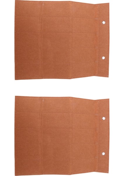 Organizer Güneş Gözlüğü Saklama 15 Yuvalı Gözlük Tutucu Bej+Kahverengi (Yurt Dışından)