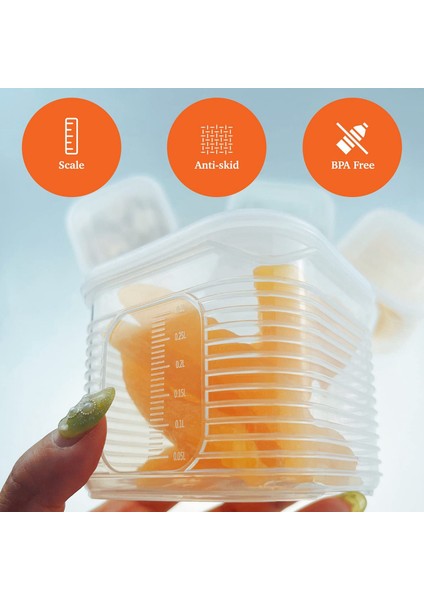 2x Kapaklı Gıda Saklama Kabı Seti - Kiler Organizasyonu ve Depolama Için Ücretsiz Plastik Gıda Kapları (Yurt Dışından) fiyatları