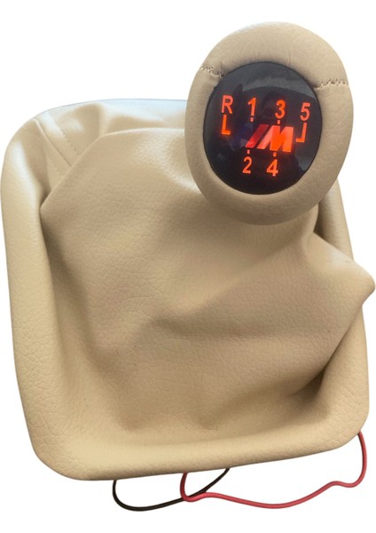 BMW E36 M-Power Bej Deri (Suni) Işıklı Vites Topuzu 5 Ileri Manuel M Iıım modelleri