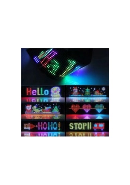 Araba/motor LED Matrix Panel Dijital Ekran Kumandalı App Kontrollü Oto Aksesuar