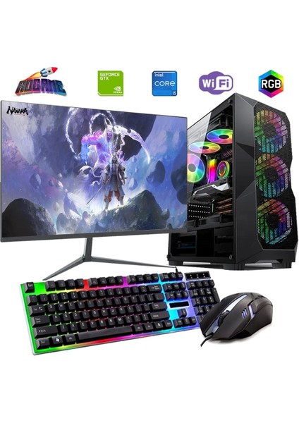 I5 13400F 32GB Ddr4 1tb M2 4gb GTX1650 24" Mon. Oyun Bilgisayarı