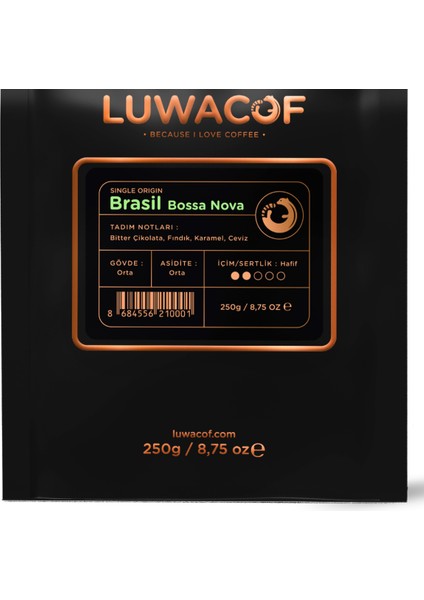 Brasil Bossa Nova Yöresel Kahve 250 gr