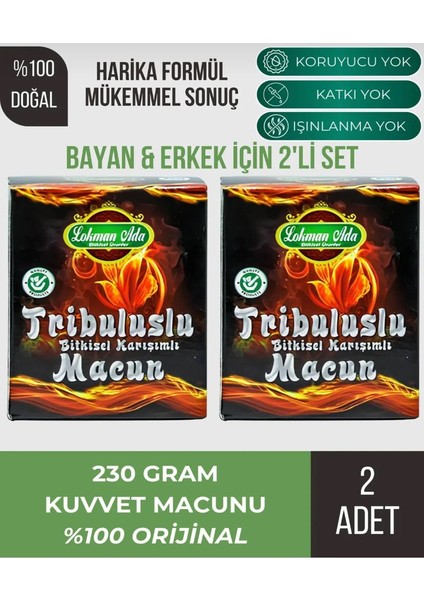 Lokman Ada Tribuluslu Bitkisel Karışımlı Macun 2X230GR