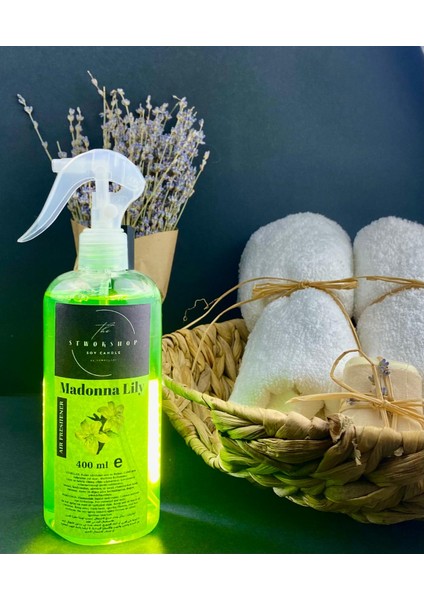 Madonna Lily: Doğal Beyaz Zambak Aromalı 400ML Sprey Oda Kokusu