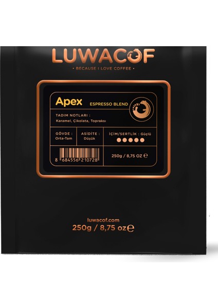 Apex Espresso Blend Kahve 250 gr