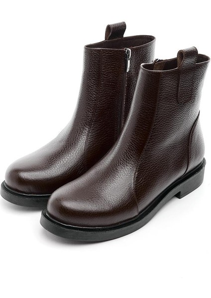 Hakiki Deri Fermuarlı Kadın Bot fiyatları