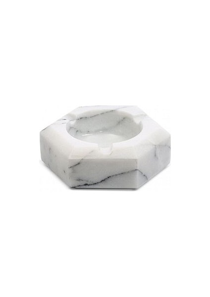 Altıgen Lilac Mermer Küllük Küçük