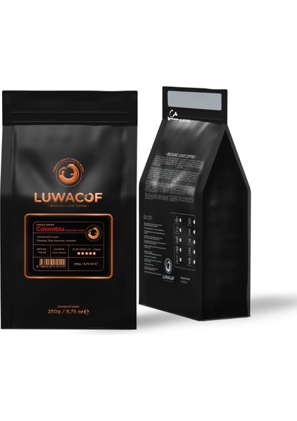Colombia Supremo Huila Yöresel Kahve 250 gr
