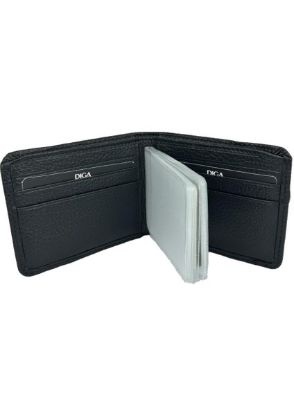 Diga 794 Deri Lastikli Kartlık Cüzdan Siyah