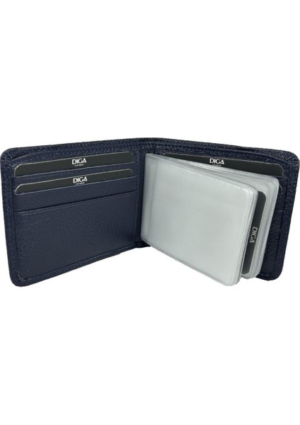 Diga 794 Deri Lastikli Kartlık Cüzdan Lacivert