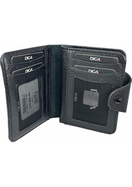 Diga 110 Deri Kartlık Cüzdan Siyah
