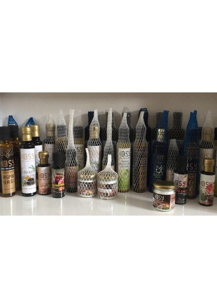 Şişe Koruma Filesi, 25 cm uzunluğunda kesilmiştir. Şeffaf Renklidir. 750ml ve 1000ml şişe ve kavanozlar için kullanımı uygundur. 1000 Adettir. fırsatları