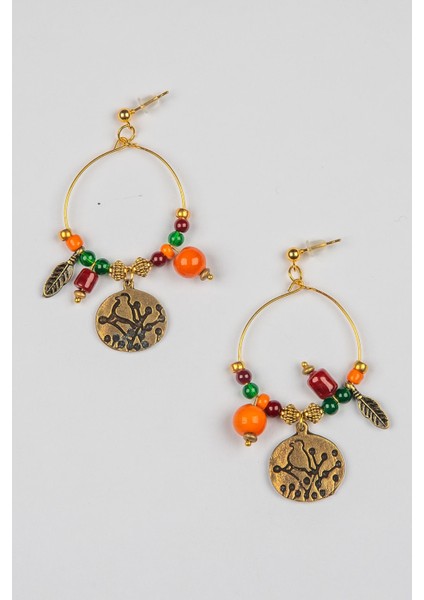 Kuş Figürlü Etnik Otantik Küpe