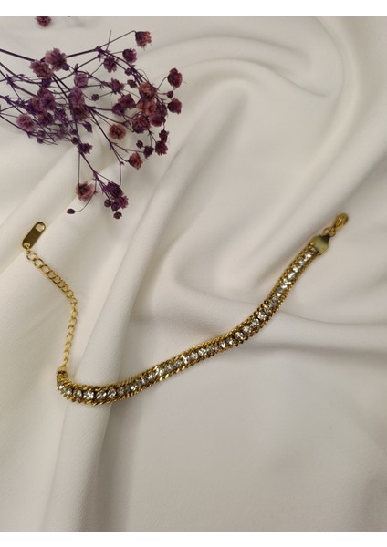 Kadın Gold Renk Burgu Model 316 L Su Yolu Çelik Bileklik fırsatları