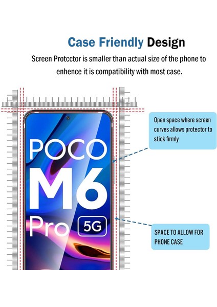 Xiaomi Poco M6 Pro 5g Uyumlu Ekran Koruyucu Nano Cam 2 Adet