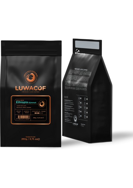 Ethiopia Djimmah Yöresel Kahve 250 gr