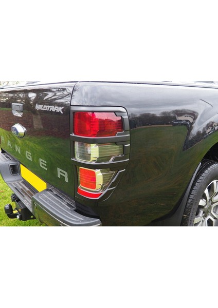 Ford Ranger 2015-2022 Far Stop Çerçeve Kaplama Siyah