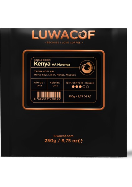 Kenya Aa Muranga Yöresel Kahve 250 gr fiyatları
