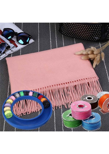 8 Adet Silikon Bobin Koruyucuları Yuvarlak Bobin Tutucular Metal ve Dikiş Aracı Depolama Halkası Organizatörleri (Yurt Dışından) indirimleri