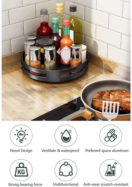 2x Tembel Pikap Dolap Organizatörü -9.8 Inç Plastik Şeffaf Döndürme Organizasyonu ve Depolama Kutusu, 360 Derece (Yurt Dışından) modelleri