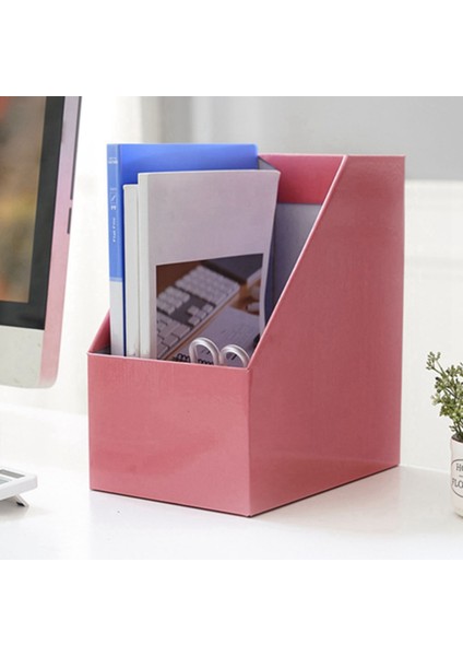 2x Kraft Kağıt Dergi Rafı Bookend Büyük Kitap Standı Dosya Tutucu Katlanabilir Belgeler Organizatör Ofis Depolama Rafı (Yurt Dışından) indirimleri