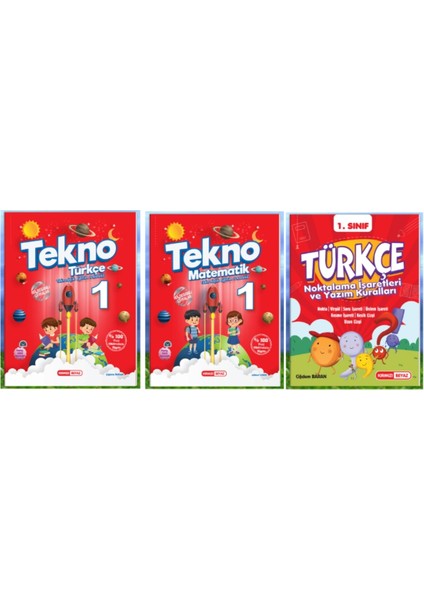 (Sınıf: 1 / Dönem: 2) Türkçe / Matematik / Noktalama Işaretleri 3'lü Set