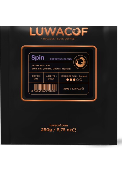 Spin Espresso Blend Kahve 250 gr