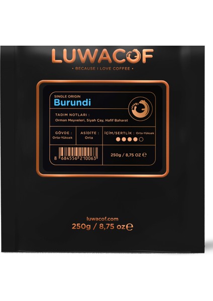 Burundi Yöresel Kahve 250 gr