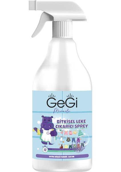 Bitkisel Bebek Lekelere Karşı Yüzey, Oyuncak Temizleyici Çok Amaçlı Vegan Sprey