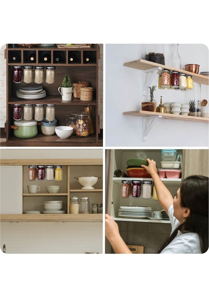 Gıda Depolama A Için Mason Kavanoz Organizatör Tutucu Raf (Yurt Dışından) indirimleri