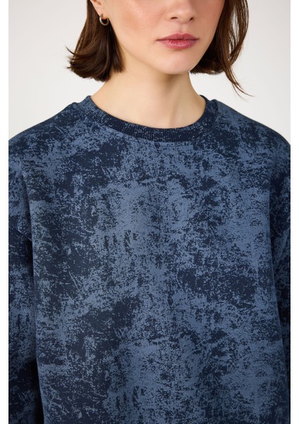 Yıkamalı Basic Sweatshirt