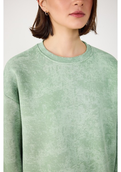 Yıkamalı Basic Sweatshirt