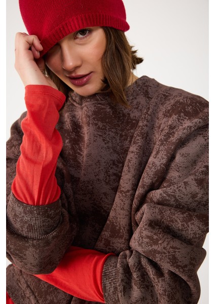 Yıkamalı Basic Sweatshirt